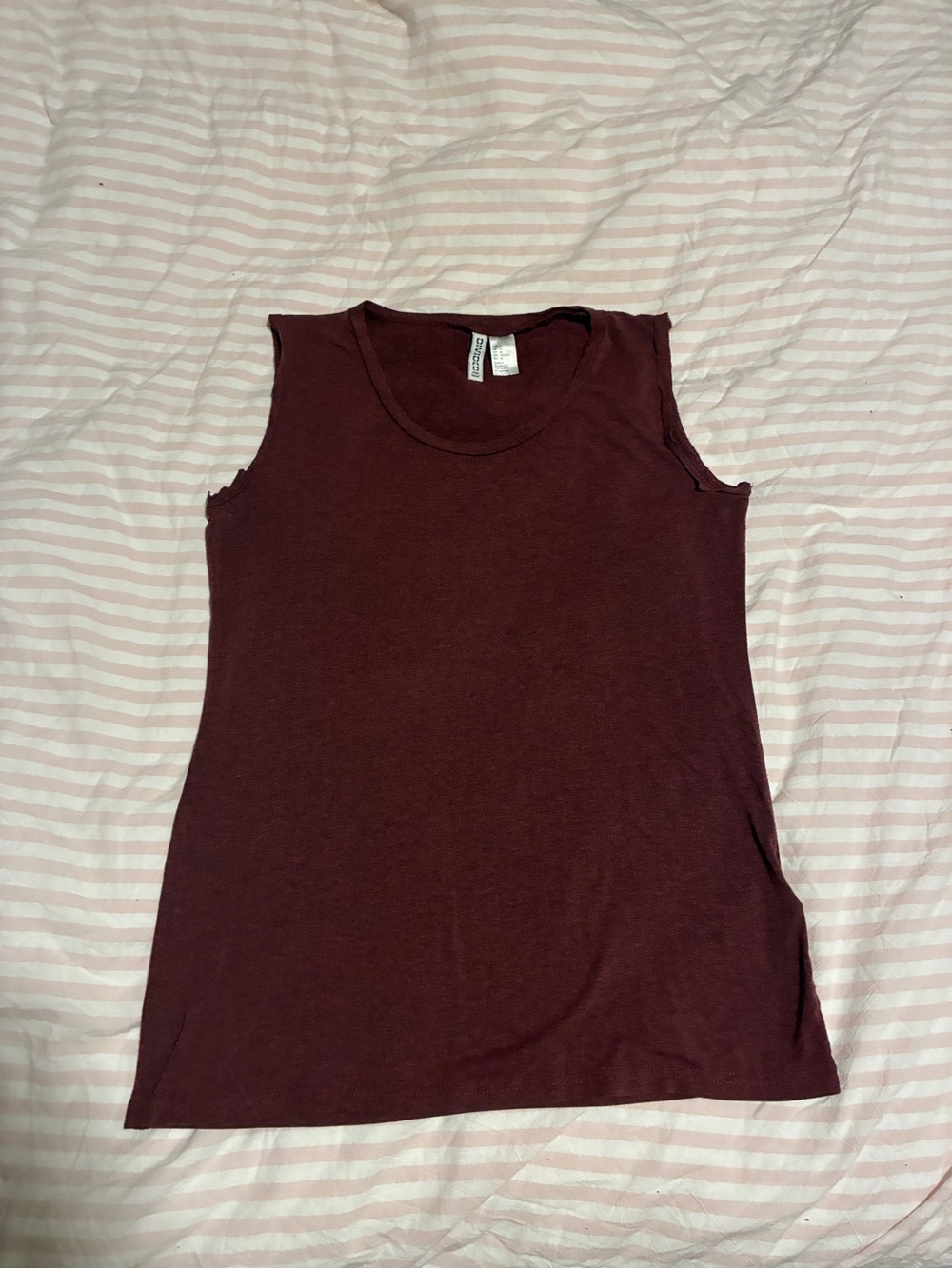 H&M Women's Sleeveless Tank Top - Deep Wine